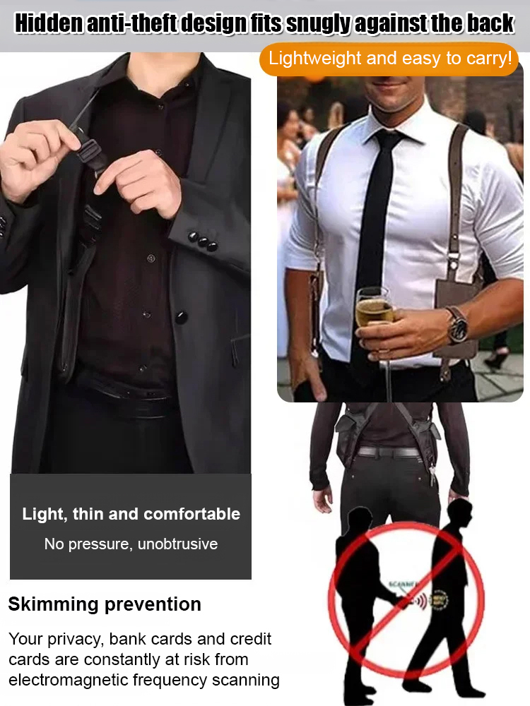 Men's Retro Crossbody Chest Bag