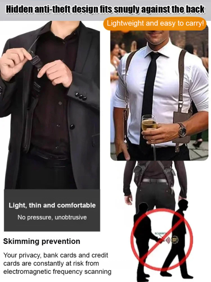 Men's Retro Crossbody Chest Bag