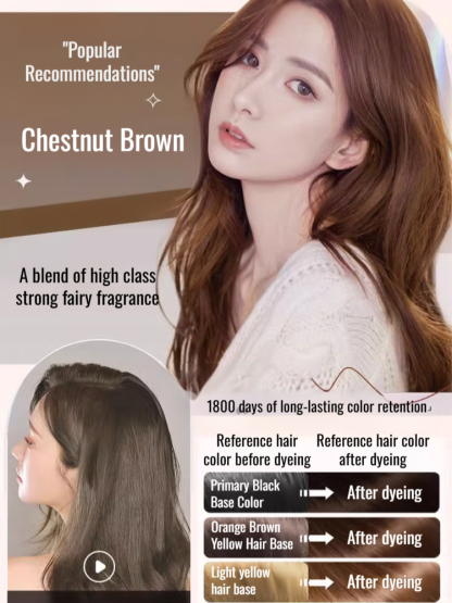 Teal green bag dye cream plant bubble longlasting solid color portable hair dye