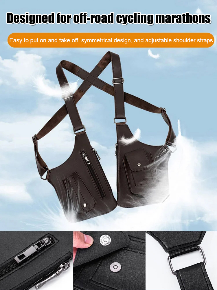 Men's Retro Crossbody Chest Bag