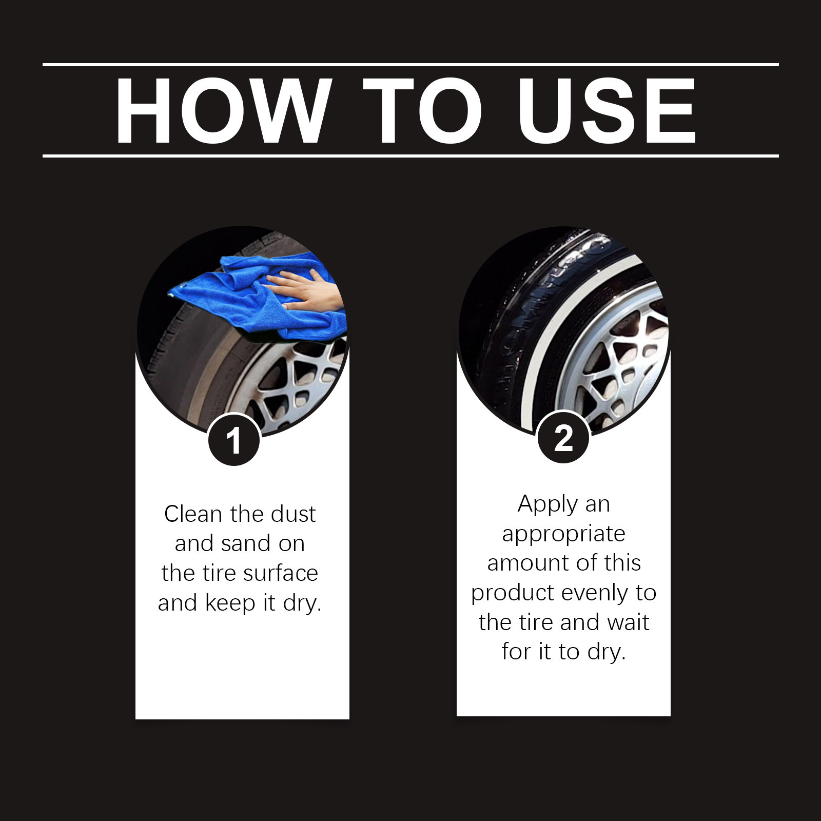 Car Tire Wheel Refinishing Longlasting Dust Removal Wax