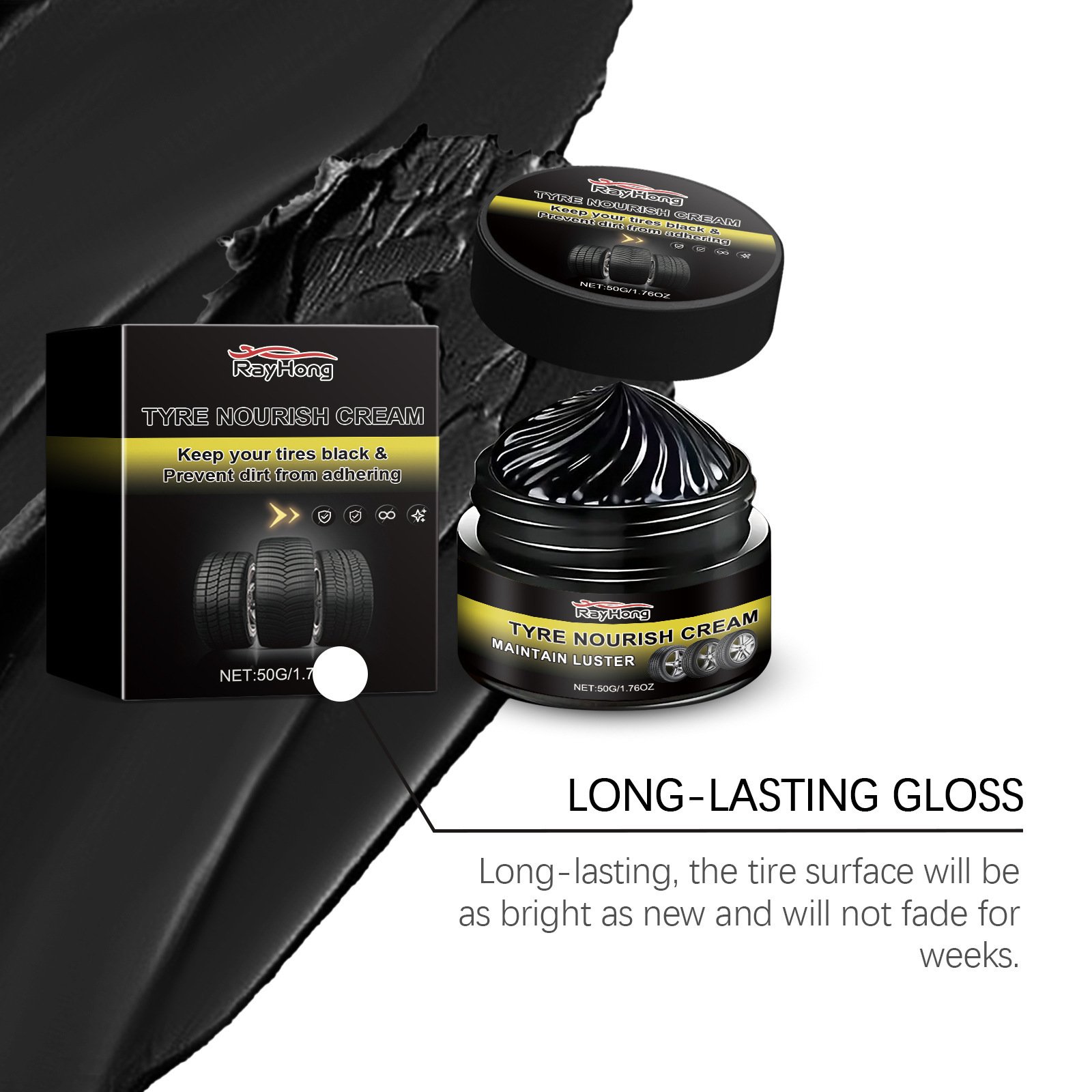 Car Tire Wheel Refinishing Longlasting Dust Removal Wax