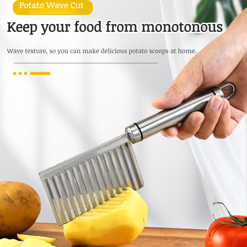 Wave Knife Kitchen Gadget Fancy Potato Slicer Vegetable Cutter