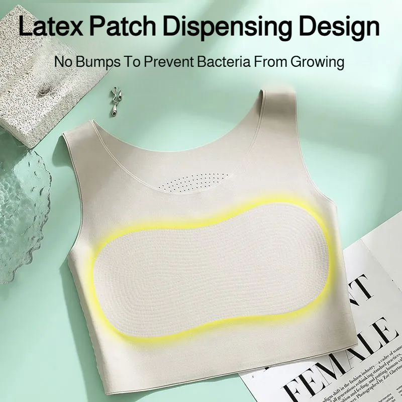 Large breasts show small thin sports bra