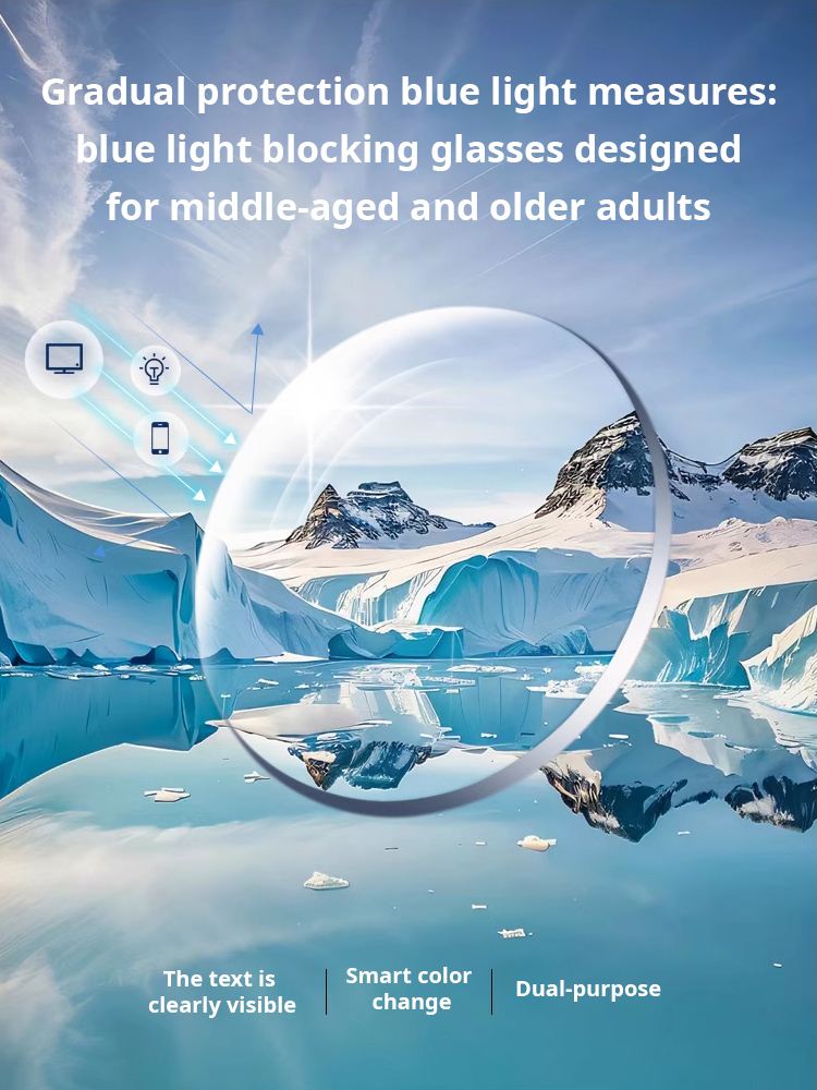 [Far and near use] Color-changing reading glasses