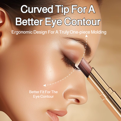 Lazy eyeshadow stick three colors one touch matte earth color concealer light makeup three in one wa