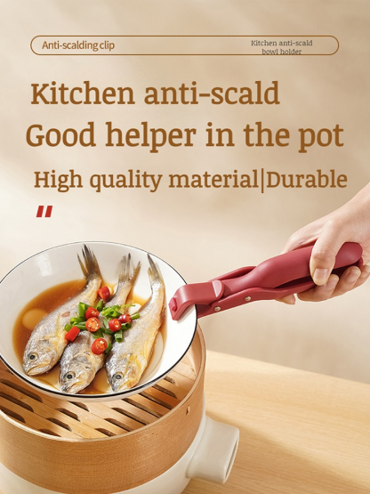 Home plate clip antiscald silicone multifunctional bowl