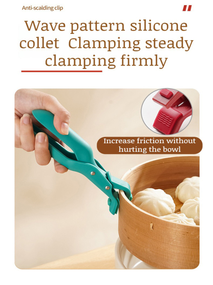 Home plate clip antiscald silicone multifunctional bowl