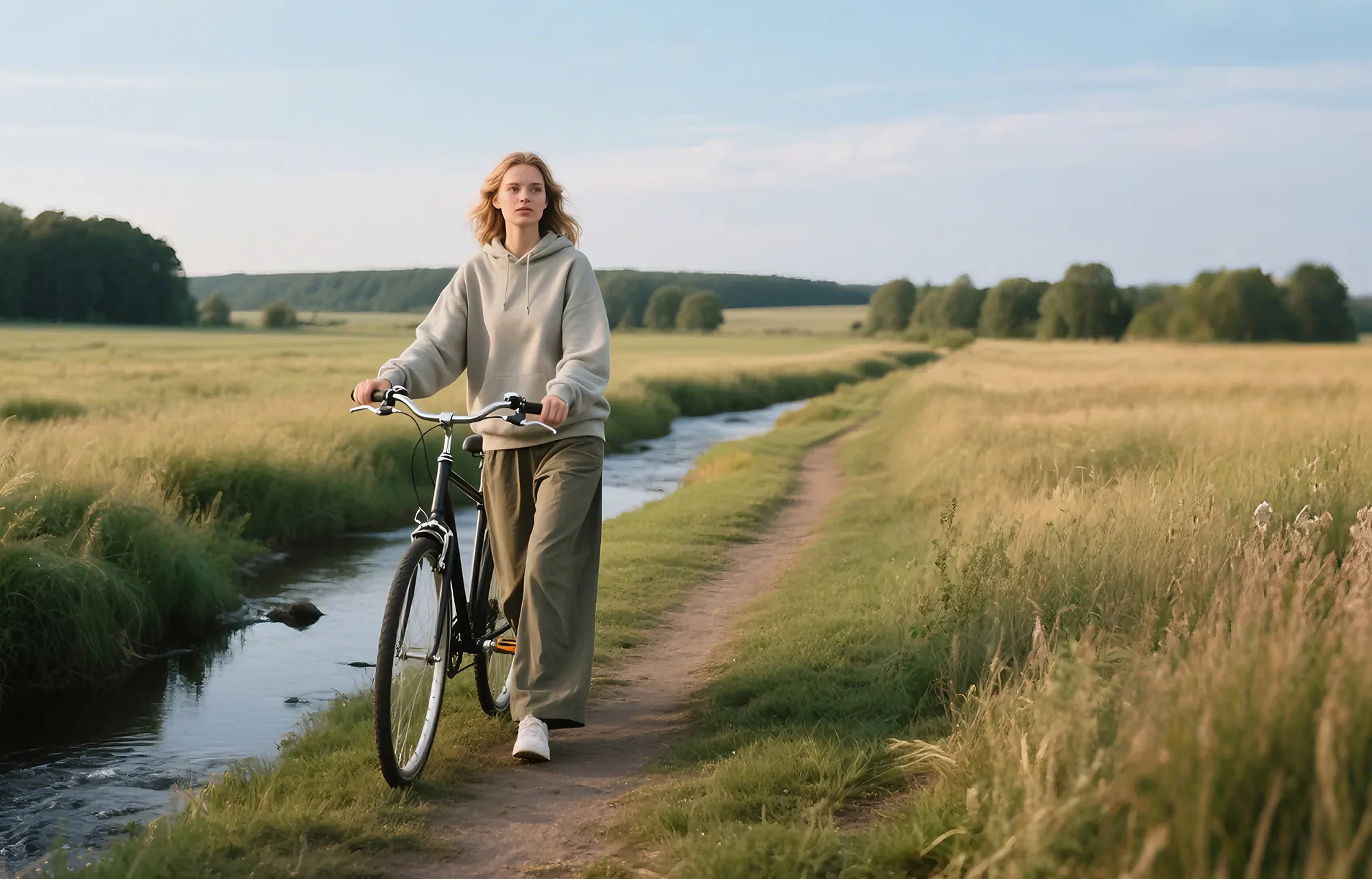 Sweatshirt and wide-leg pants suits