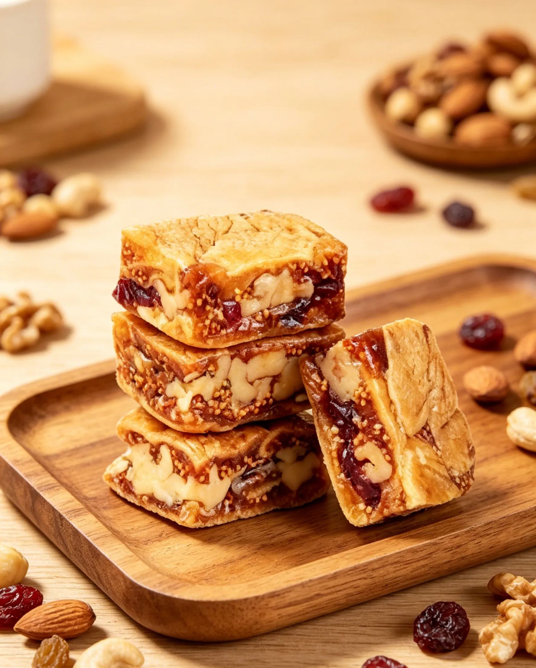 Black Sesame & Cranberry Fig Pastry