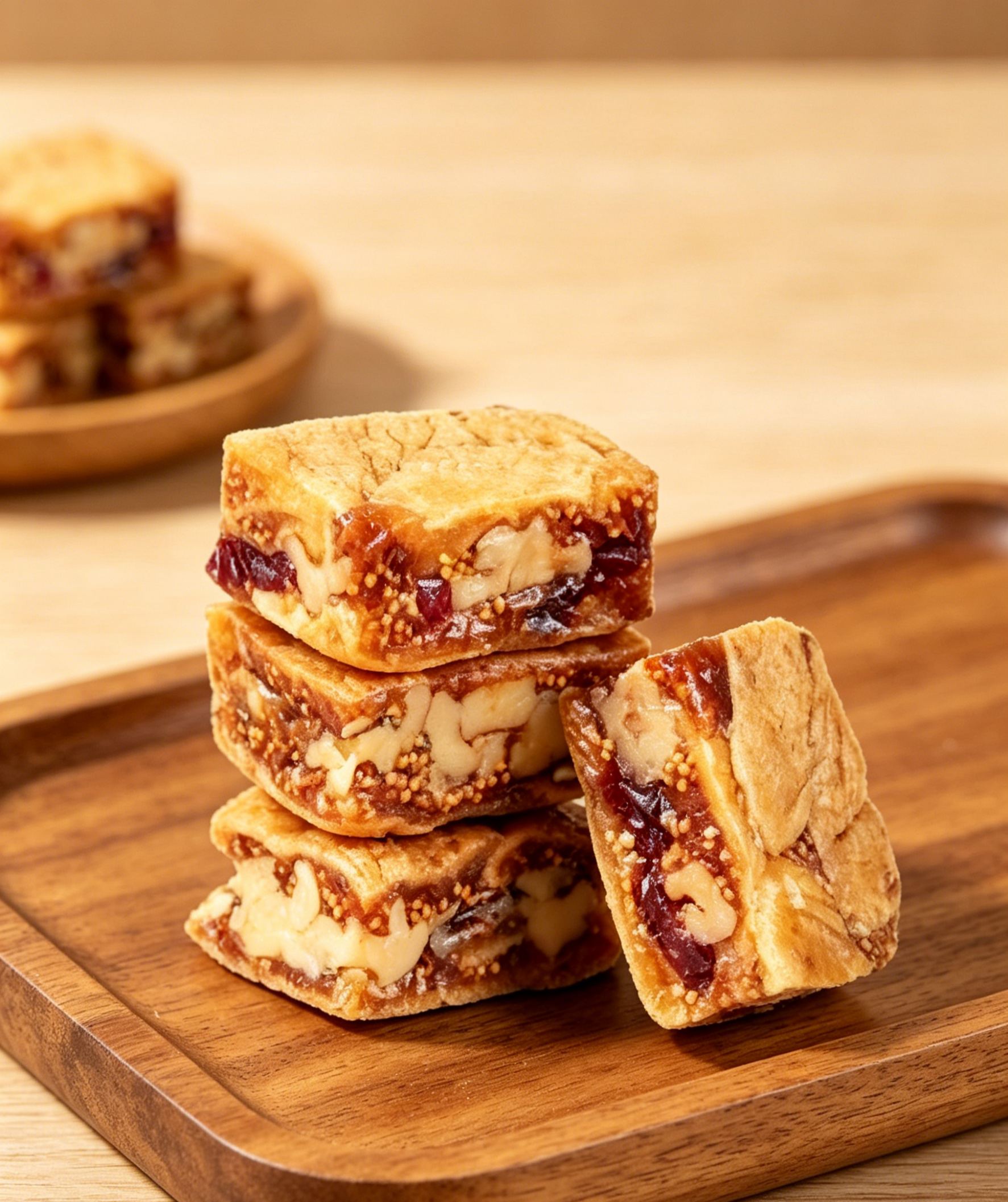 Black Sesame & Cranberry Fig Pastry