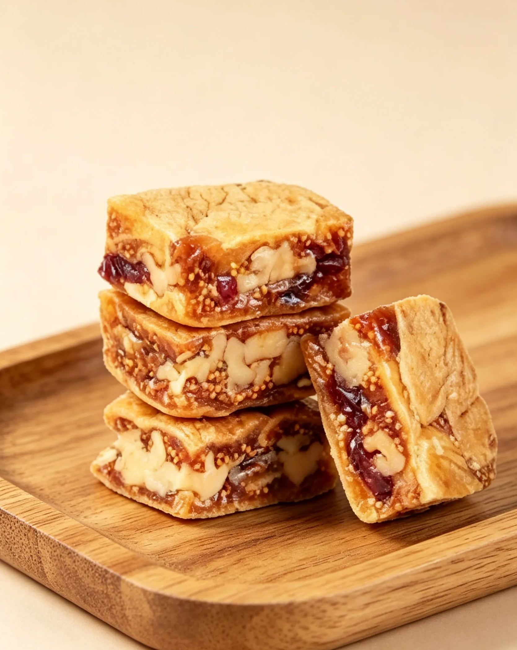 Black Sesame & Cranberry Fig Pastry