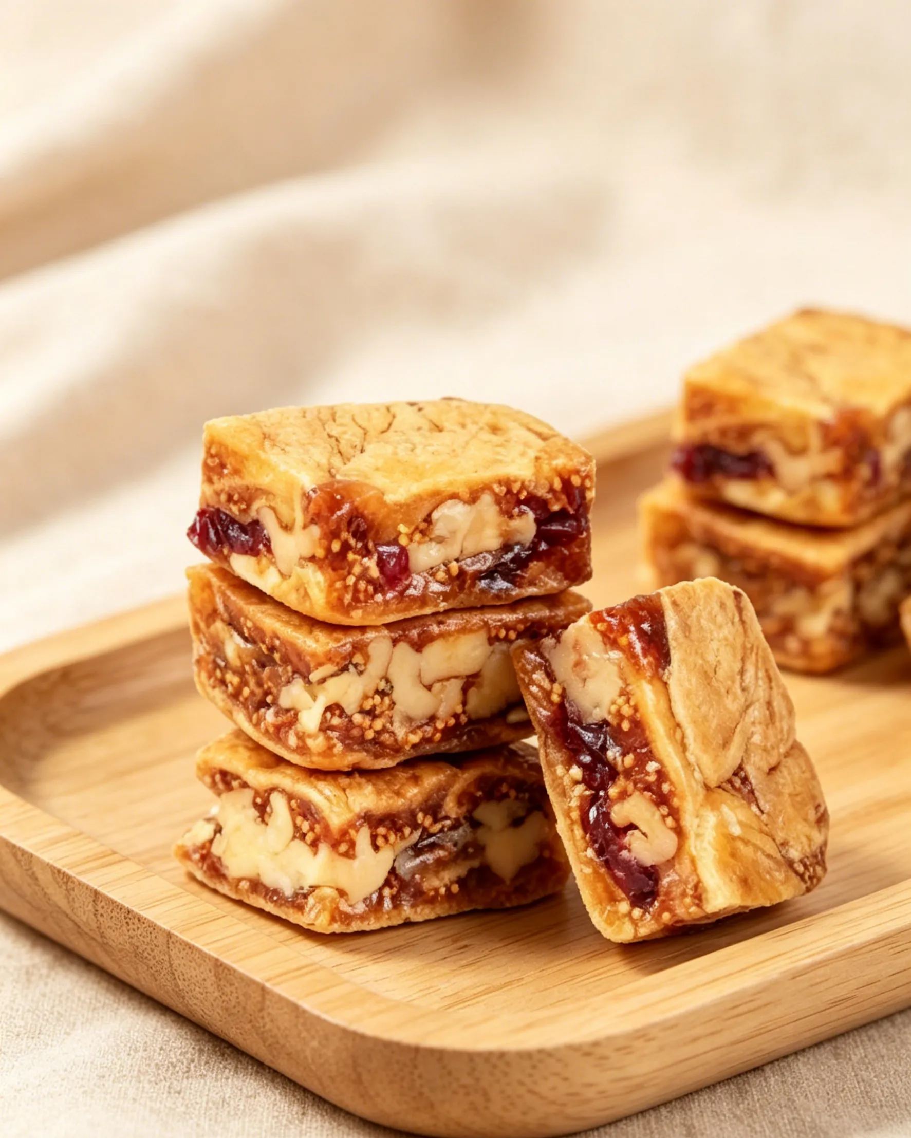 Black Sesame & Cranberry Fig Pastry