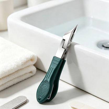 Beveled anti-splash nail groove special nail clipper set