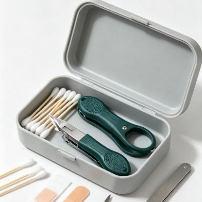 Beveled anti-splash nail groove special nail clipper set