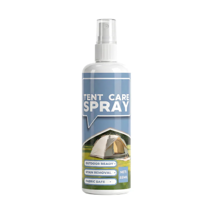 "Heavy rain doesn't penetrate, bird droppings don't stick"—one spray and your tent lasts 10 more yea