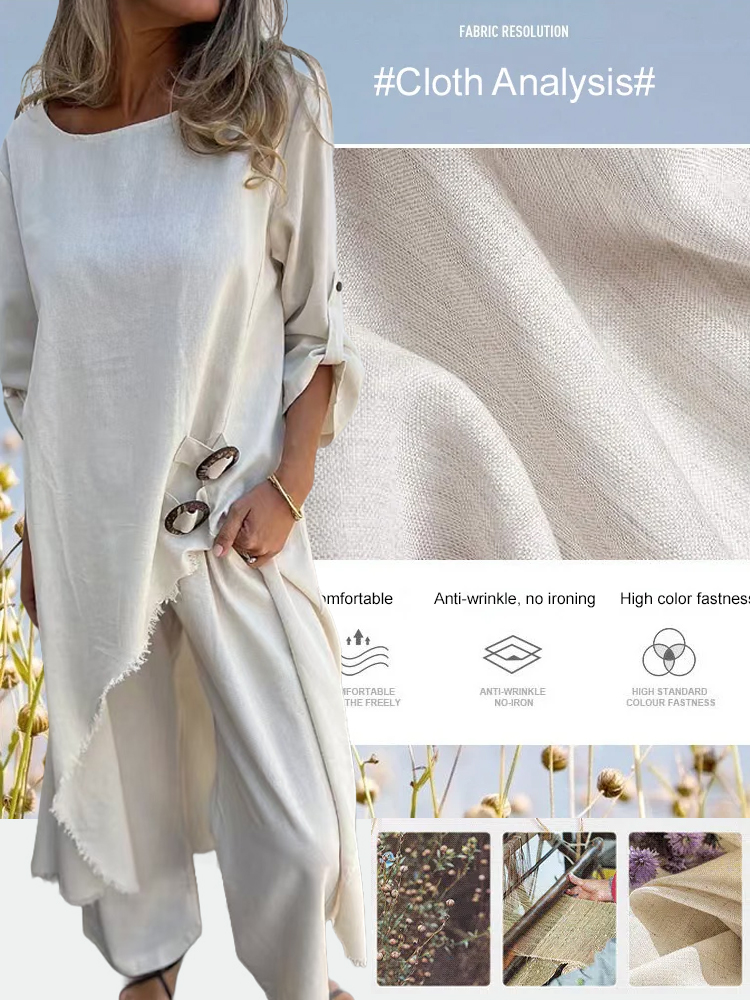 Metal buckle loose irregular suit