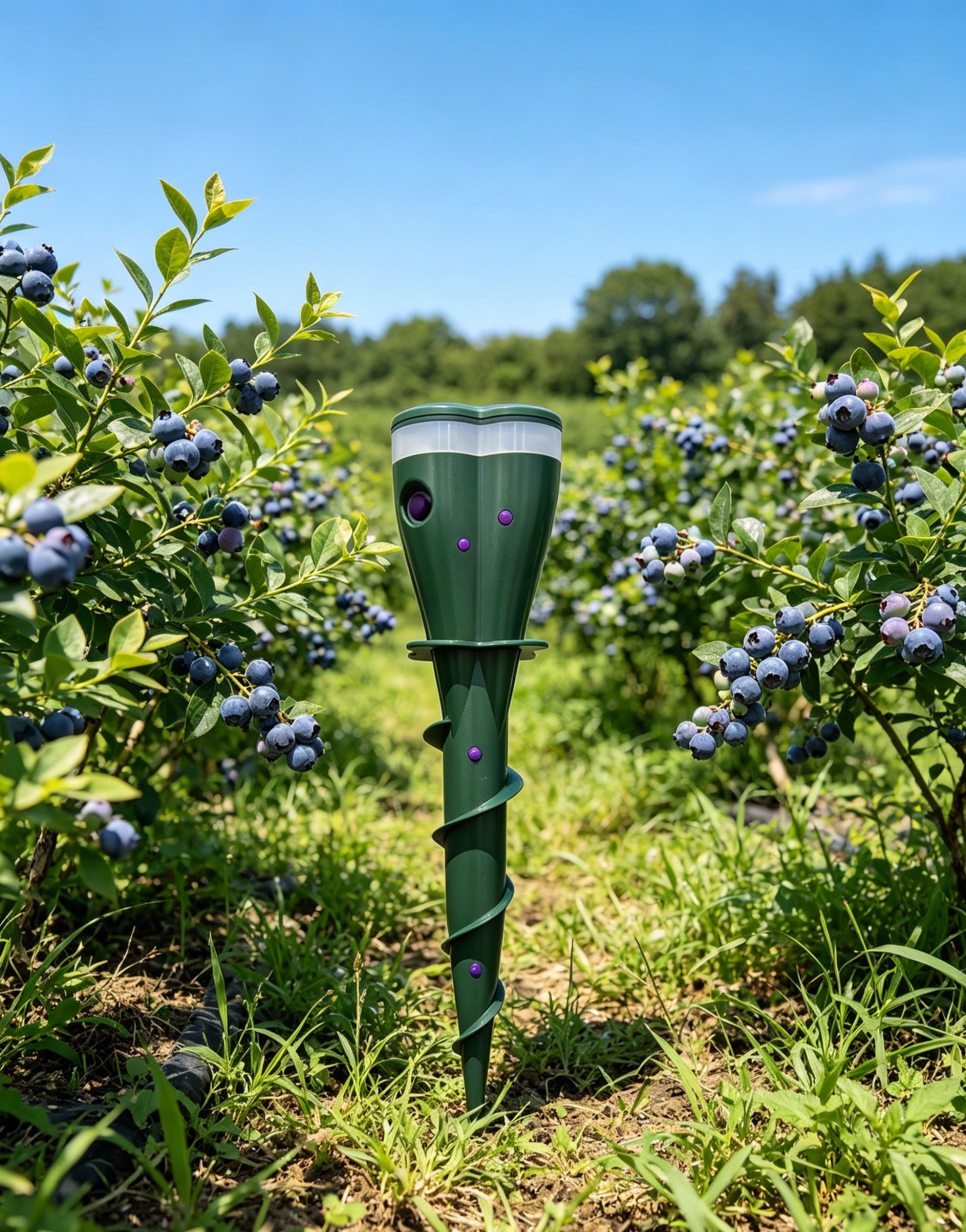 Solar powered spiral mouse repeller Ultrasonic bird repeller