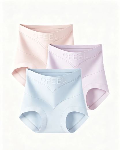 High-waisted tummy control shaping panties