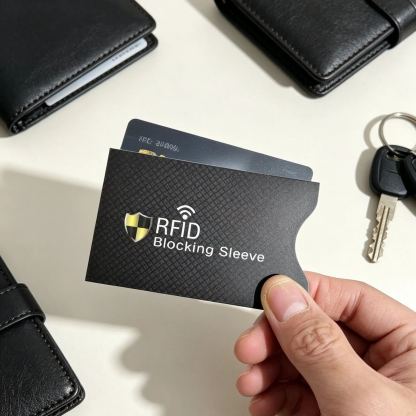 [1 Second to Block Unauthorized Scanning] Aluminum Foil Anti-Magnetic Anti-Theft Card Sleeve
