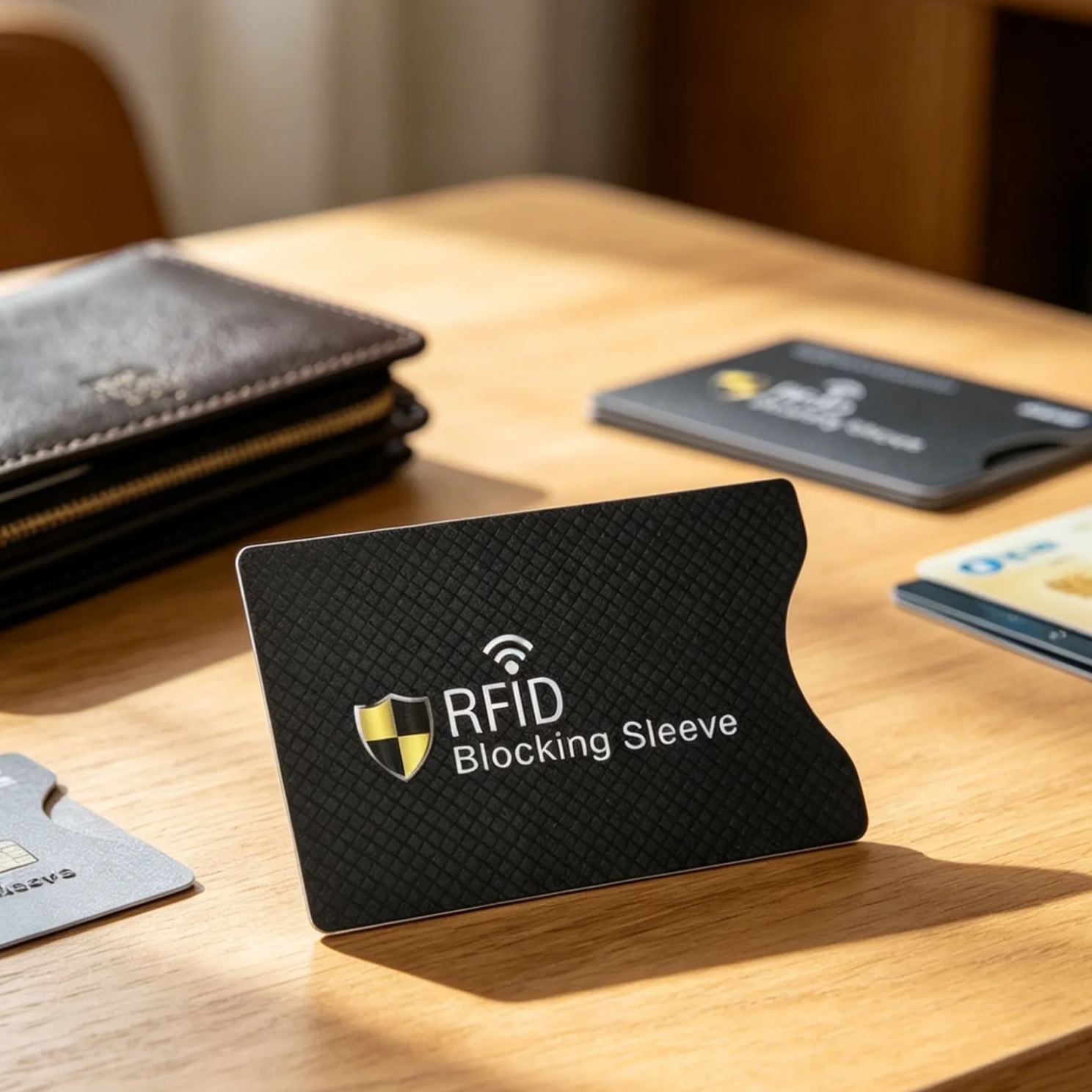 [1 Second to Block Unauthorized Scanning] Aluminum Foil Anti-Magnetic Anti-Theft Card Sleeve