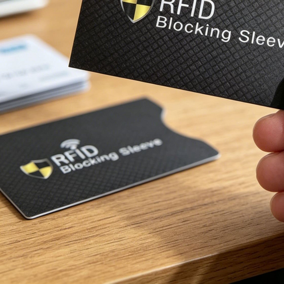 [1 Second to Block Unauthorized Scanning] Aluminum Foil Anti-Magnetic Anti-Theft Card Sleeve