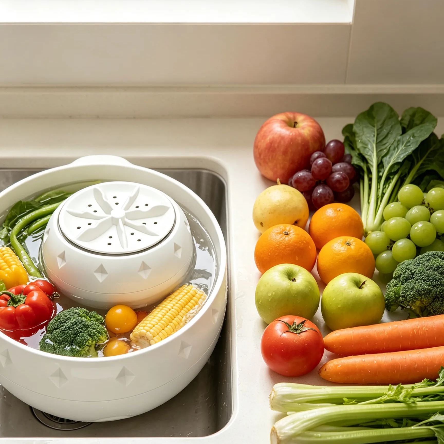 Ultrasonic Fruit and Vegetable Washer