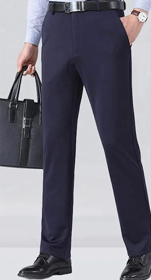 กางเกงสูทผ้าไหมเย็น สไตล์นักธุรกิจ
