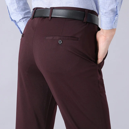 กางเกงสูทผ้าไหมเย็น สไตล์นักธุรกิจ