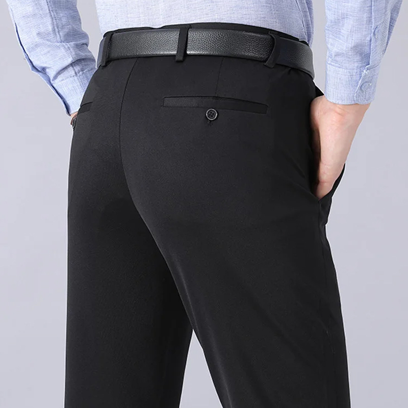 กางเกงสูทผ้าไหมเย็น สไตล์นักธุรกิจ