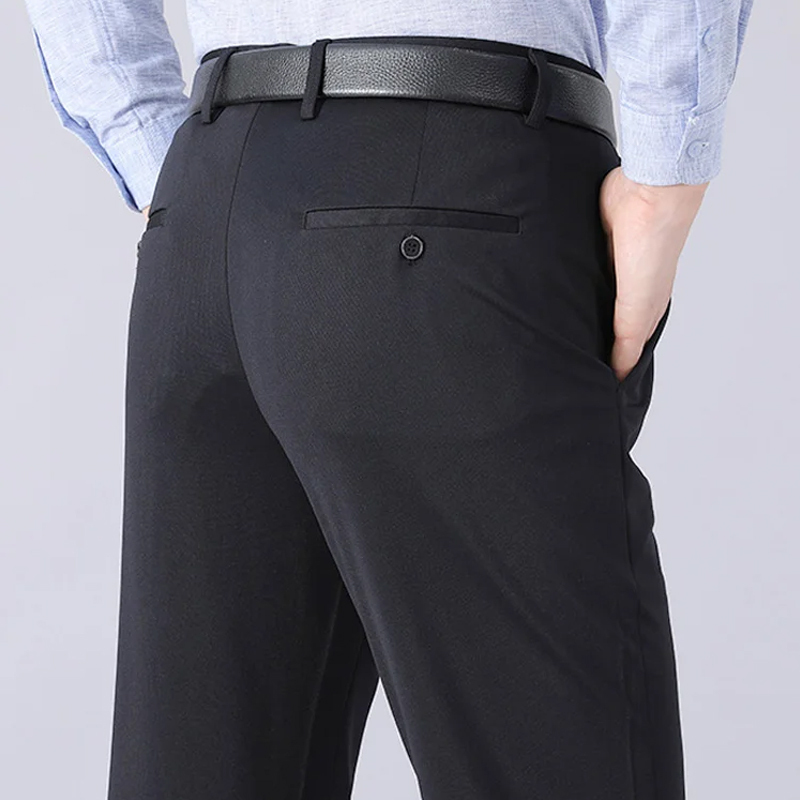 กางเกงสูทผ้าไหมเย็น สไตล์นักธุรกิจ