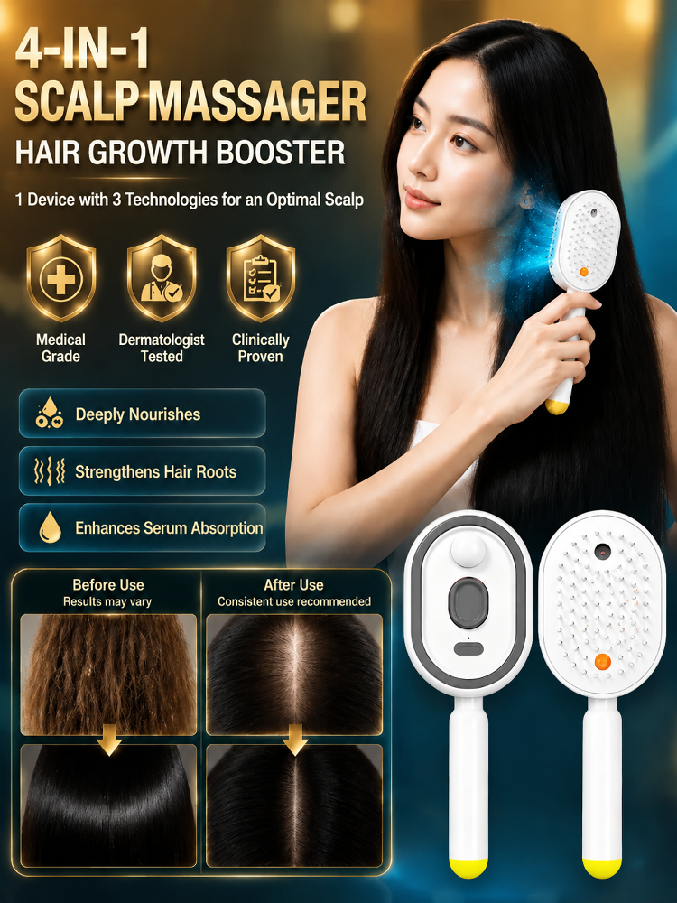 Leave-In Essential Oil Hair Care Red Light Comb