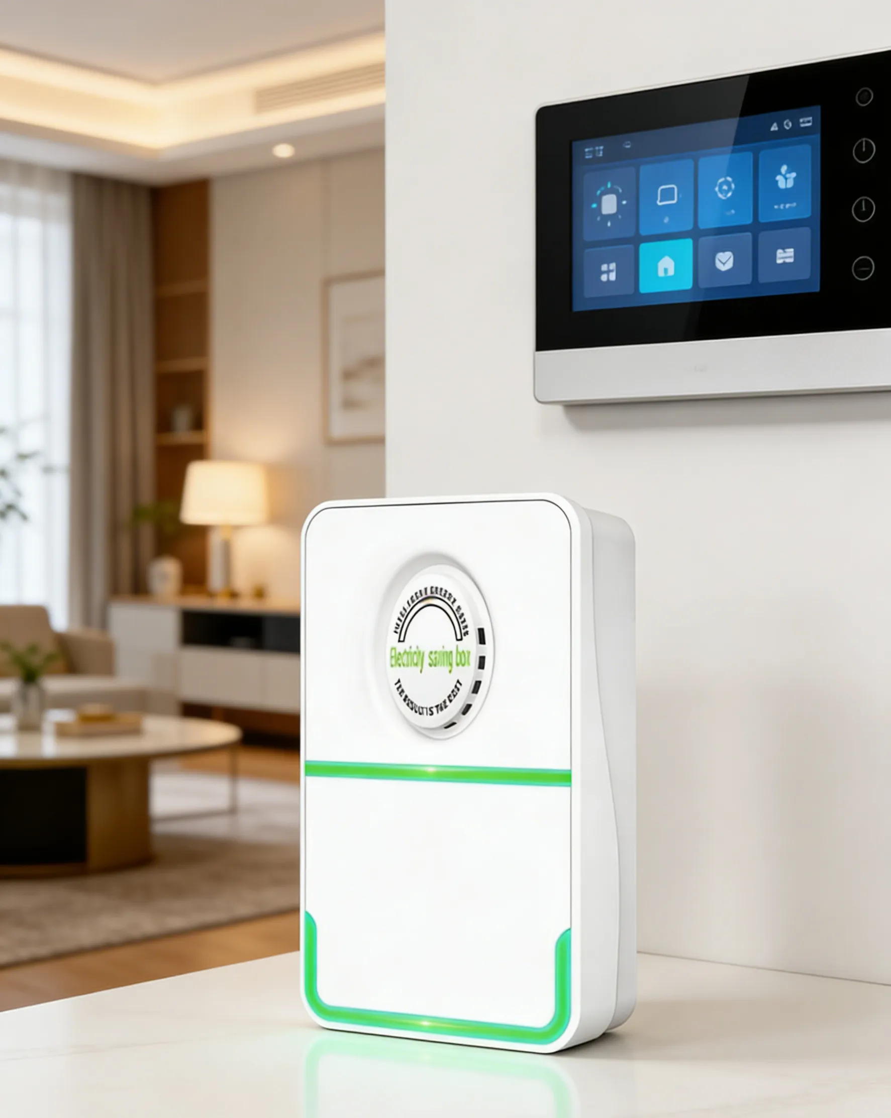 Alat Penjimat Elektrik Pintar: Peranti Penjimatan Tenaga Rumah - Kurangkan Bil Elektrik Hingga 40% (Plug & Save)