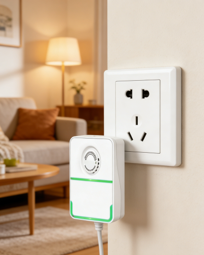 Alat Penjimat Elektrik Pintar: Peranti Penjimatan Tenaga Rumah - Kurangkan Bil Elektrik Hingga 40% (Plug & Save)