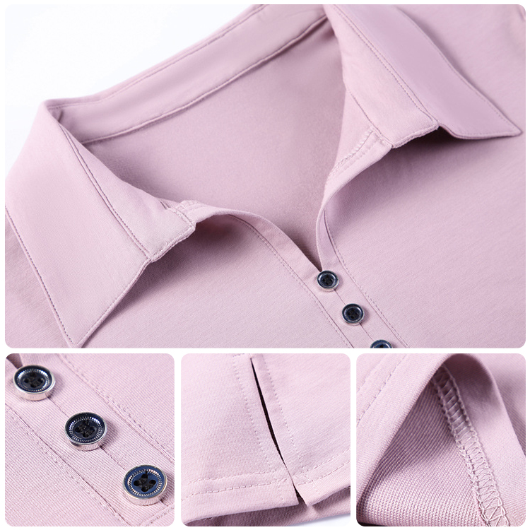 Large size lapels thin short-sleeved T-shirt