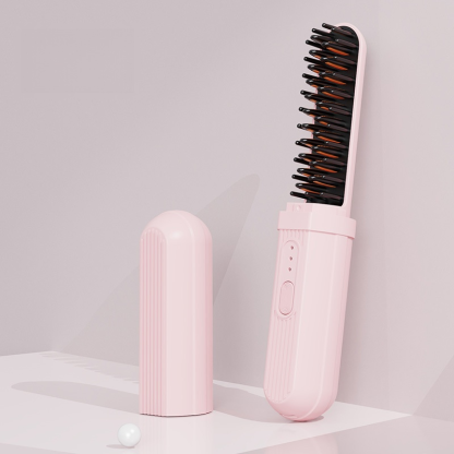 Cordless Ionic Rechargeable Wet and Dry Hair Straightening Brush