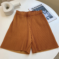 [issey miyake] Pleated Ice Silk Shorts Loose and Thin Pleated Shorts
