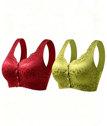 Save sagging and outward expansion: Thin, comfortable, zero-gravity front-closure bra