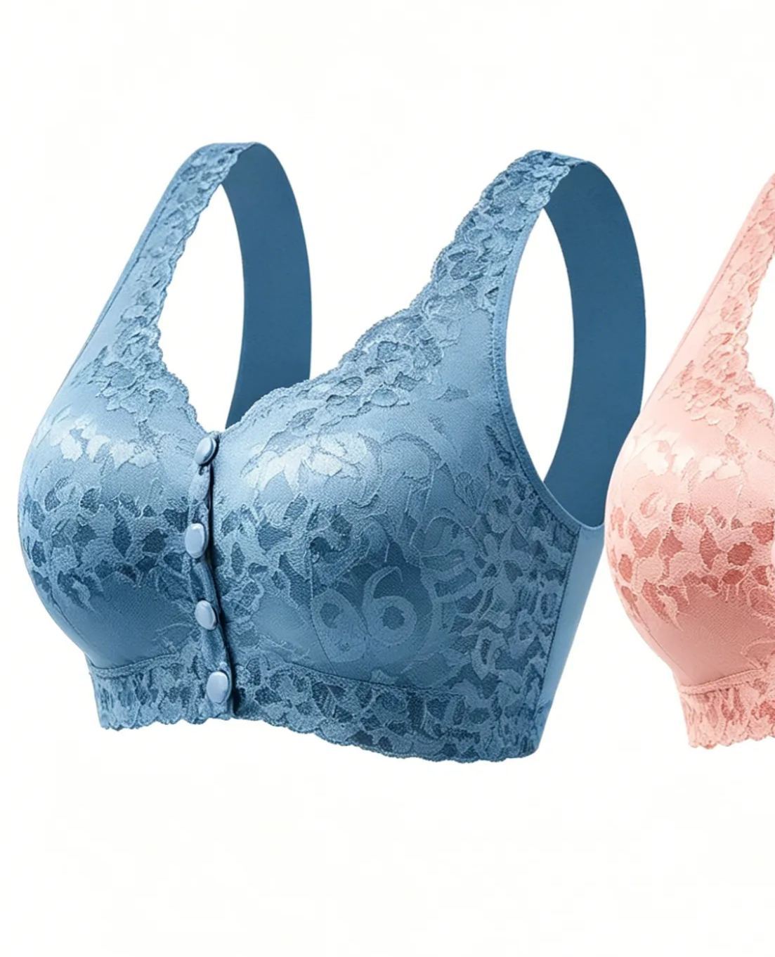 Save sagging and outward expansion: Thin, comfortable, zero-gravity front-closure bra