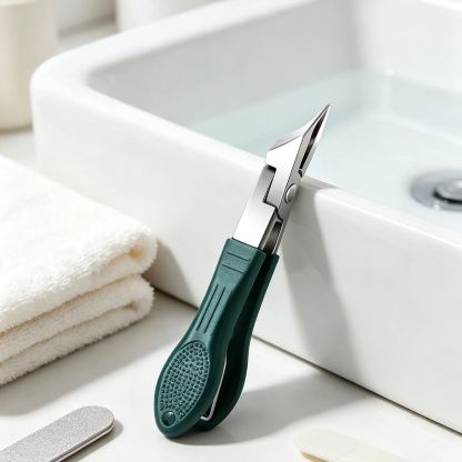 Beveled anti-splash nail groove special nail clipper set