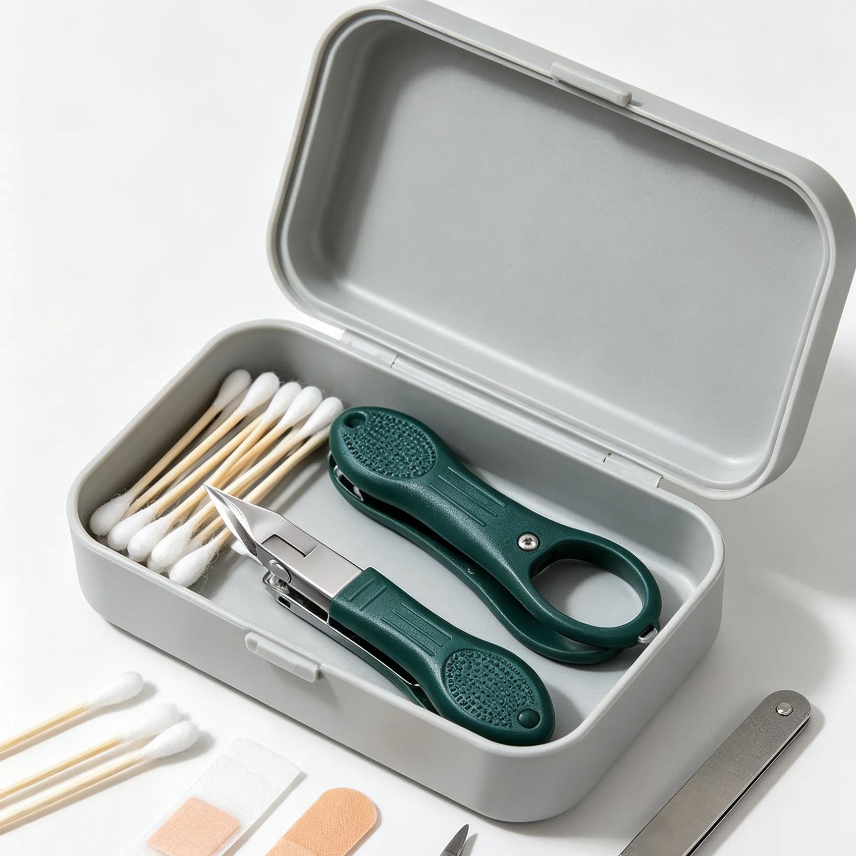 Beveled anti-splash nail groove special nail clipper set