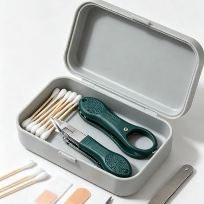 Beveled anti-splash nail groove special nail clipper set