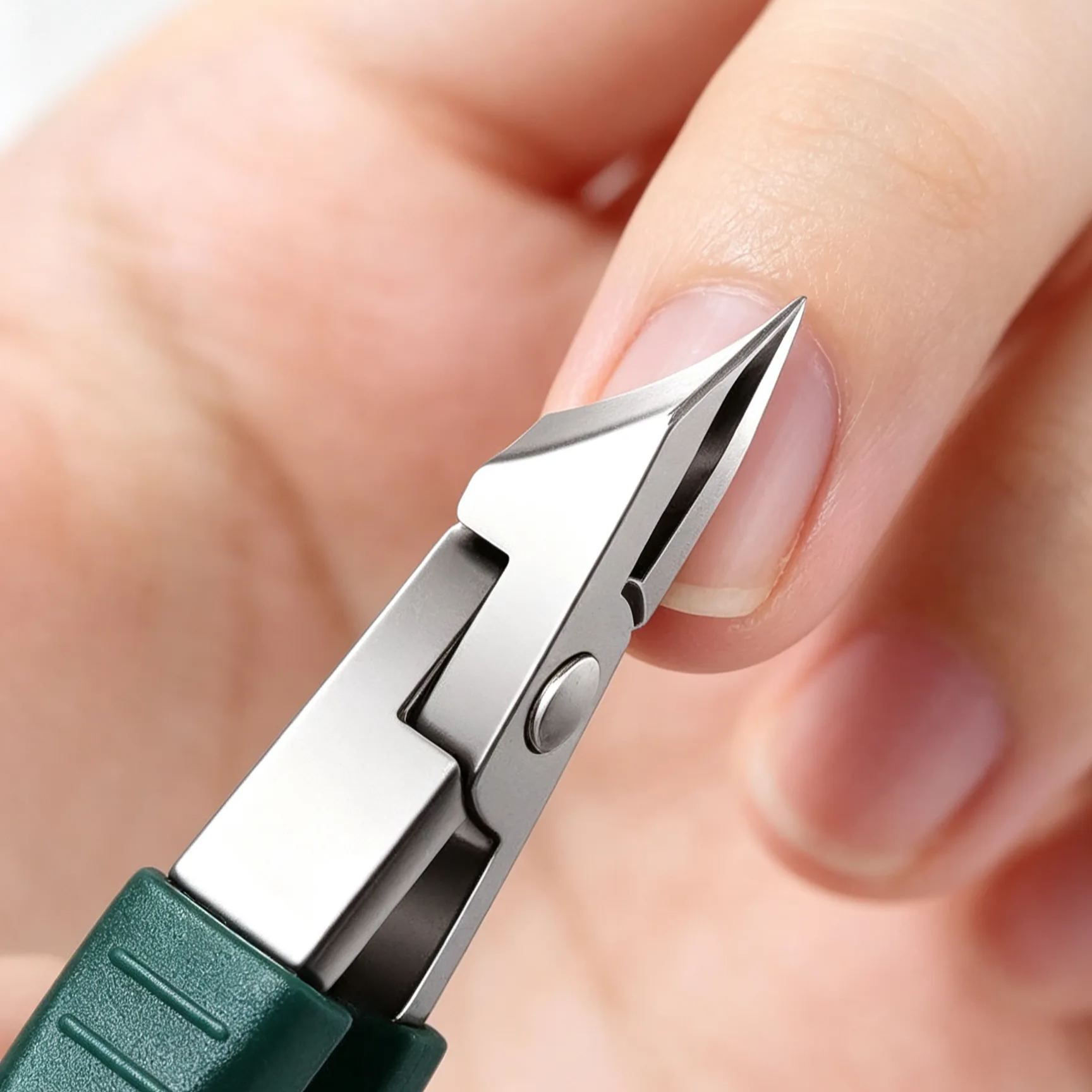 Beveled anti-splash nail groove special nail clipper set