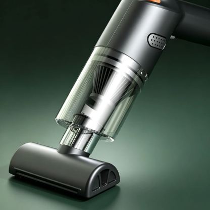 Car vacuum cleaner for dust and mite removal, suitable for both home and car use.