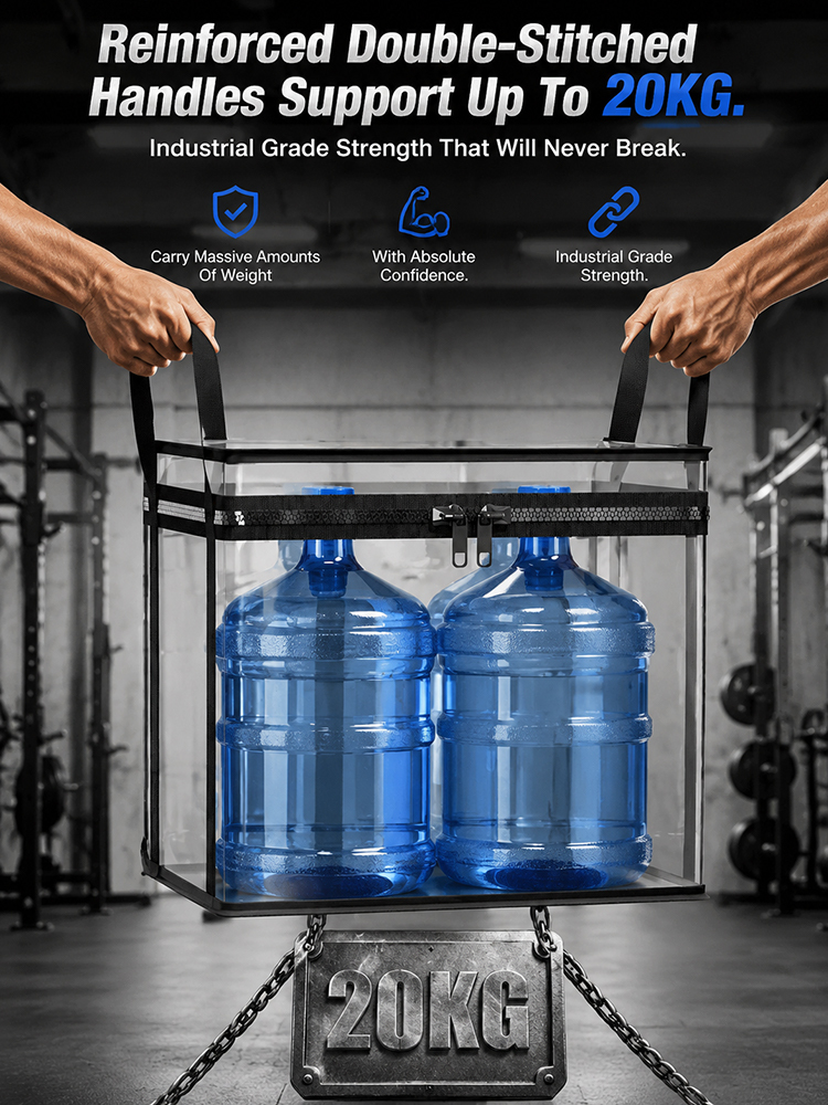 Transparent large-capacity waterproof and moisture-proof clothing storage bag