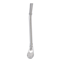 One-piece dual-purpose straw spoon