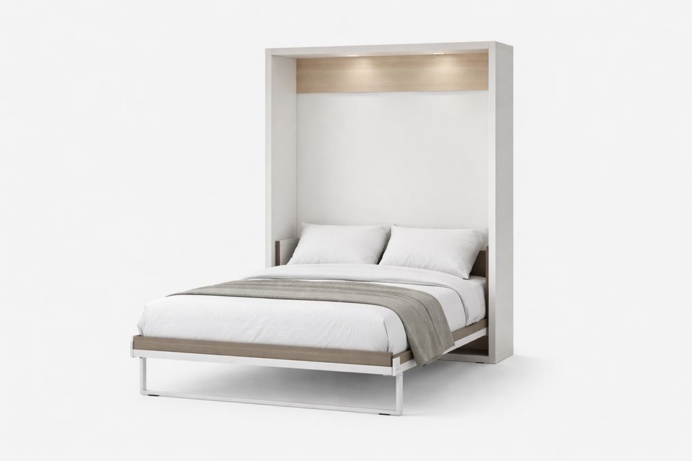 Wall Mounted Murphy Bed with MDF and Steel Frame