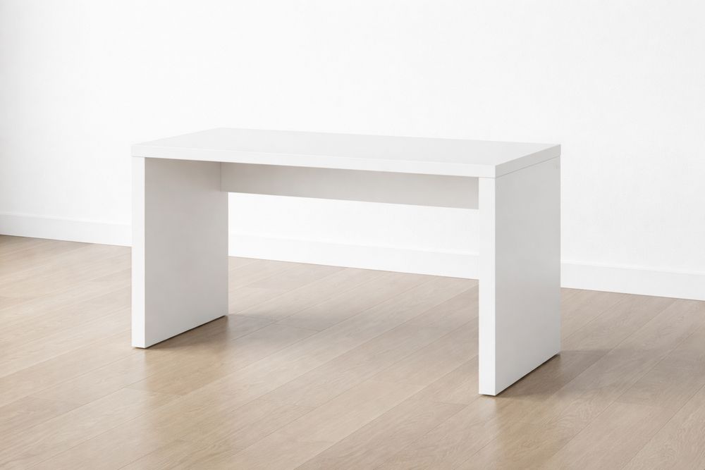 White Rectangular MDF Office Desk 120x50x75 cm(L × W × H)