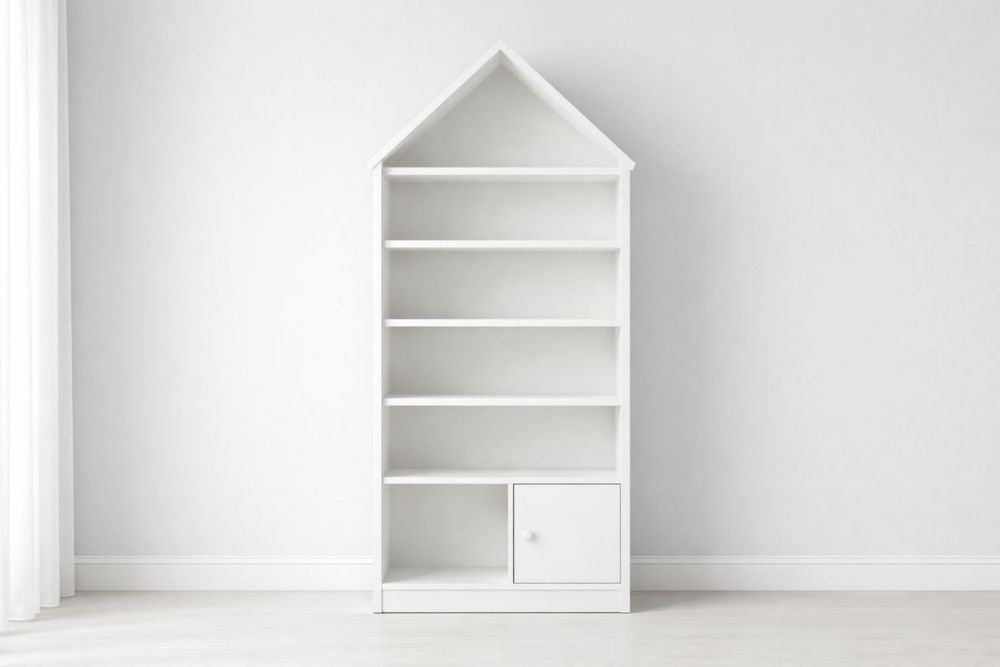 White House-Shaped Bookshelf with Six Shelves