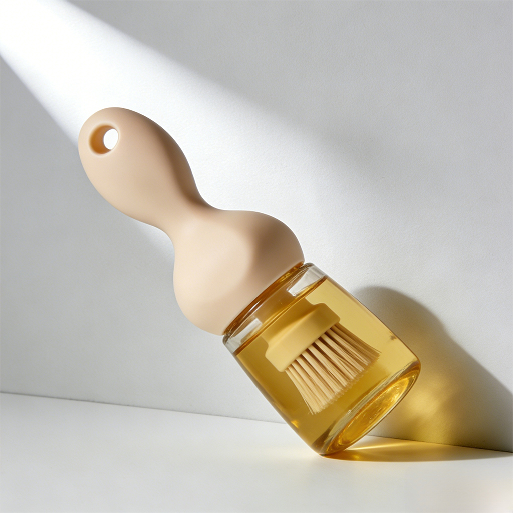 帶刷廚房油壺分裝瓶（三個裝）